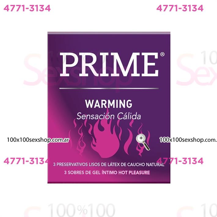 Cód: CA FP WARM - Preservativo Prime Warming - $ 6000